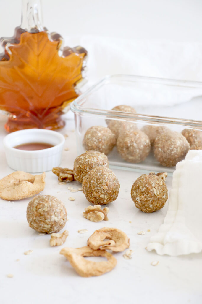 snack bites and dried apples