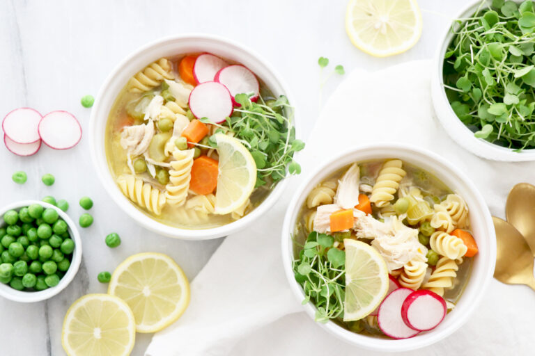 Lemon Chicken Spring Soup