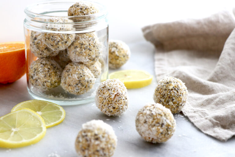 Lemon Orange Energy Bites