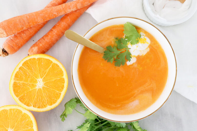CREAMY ORANGE CARROT SOUP