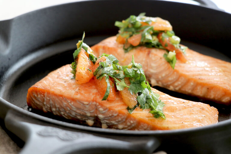 Baked Salmon With Citrus Salsa