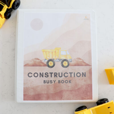 Construction Site Themed Preschool Activity Book