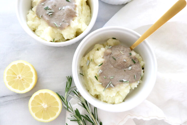 Lemon Rosemary Gravy & Potatoes