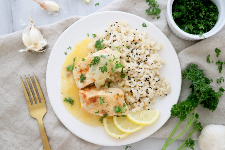 Lemon Garlic Instant Pot Chicken