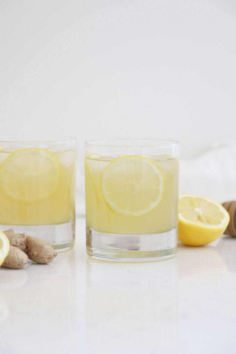 Lemon Ginger Honey Iced Tea