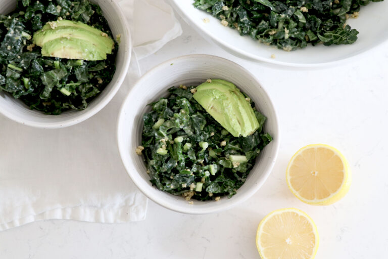 Vegan Lemon Kale Caesar