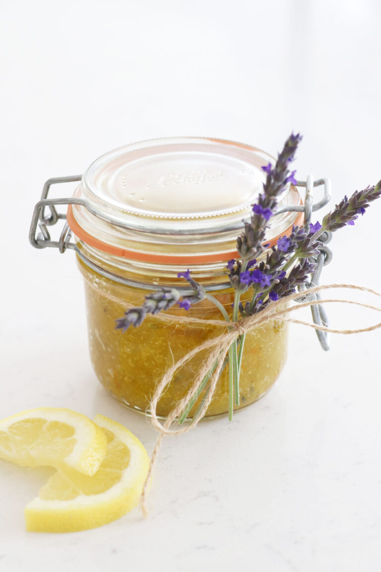 DIY Lemon Lavender Sugar Scrub