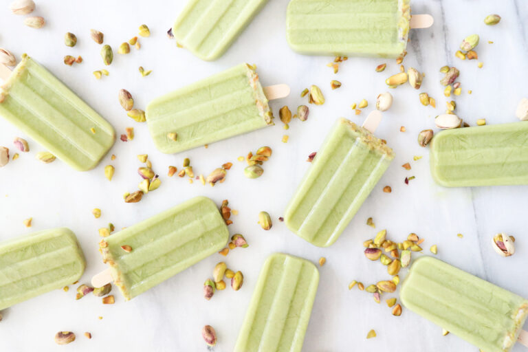 MATCHA PISTACHIO COCONUT POPS!