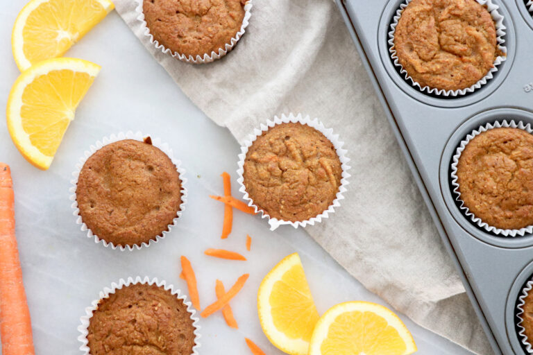 Orange Carrot Cake Muffins