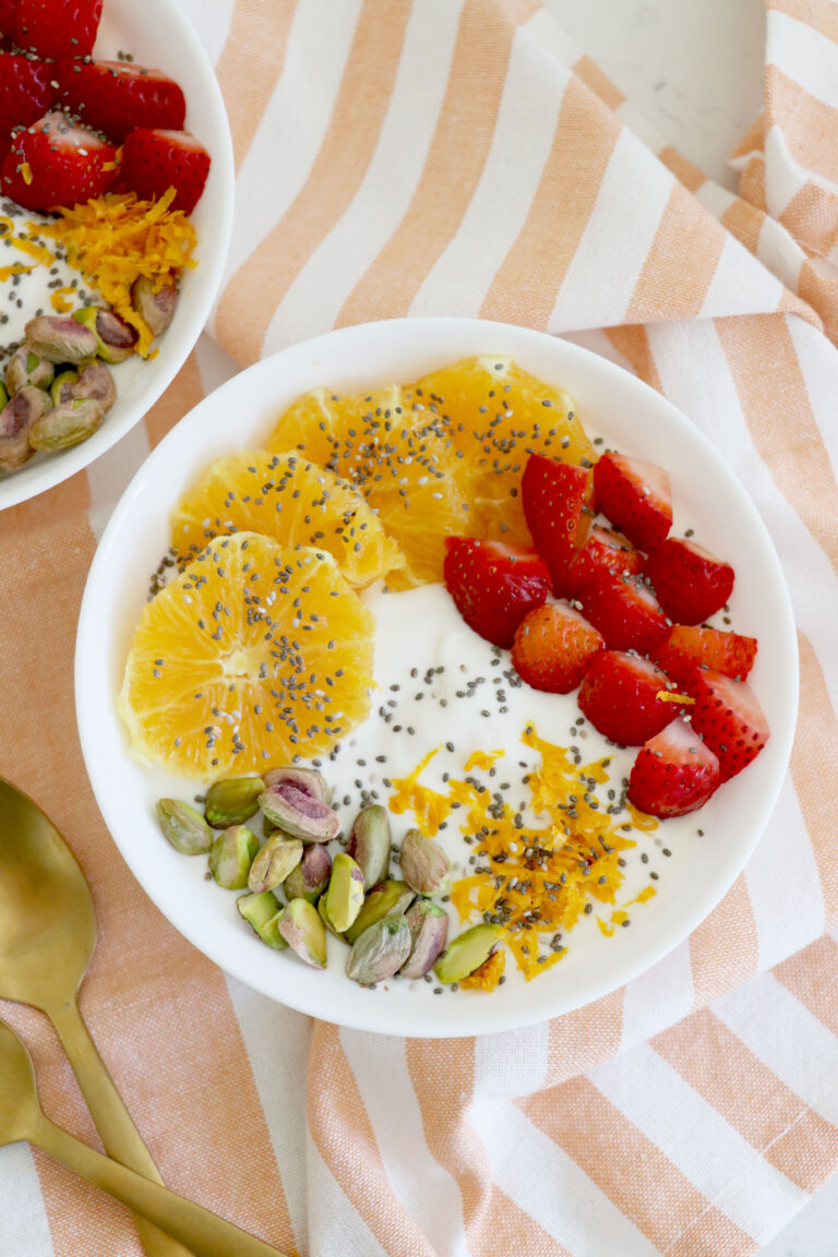 Orange Yogurt Breakfast Bowls