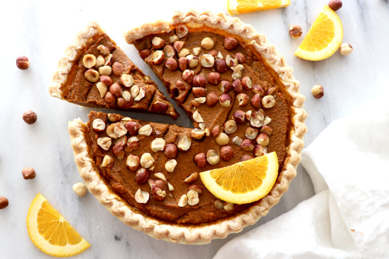 Orange Hazelnut Pumpkin Pie
