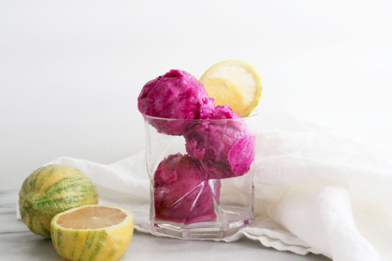 Pink Lemon Banana Ice Cream