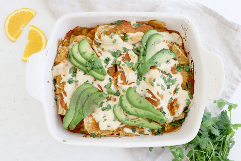 Orange Pumpkin Vegan Enchiladas