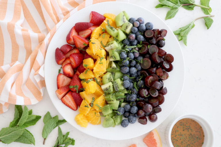 Rainbow Mint Fruit Salad