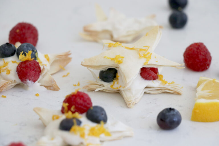 Lemon & Cream Berry Stars