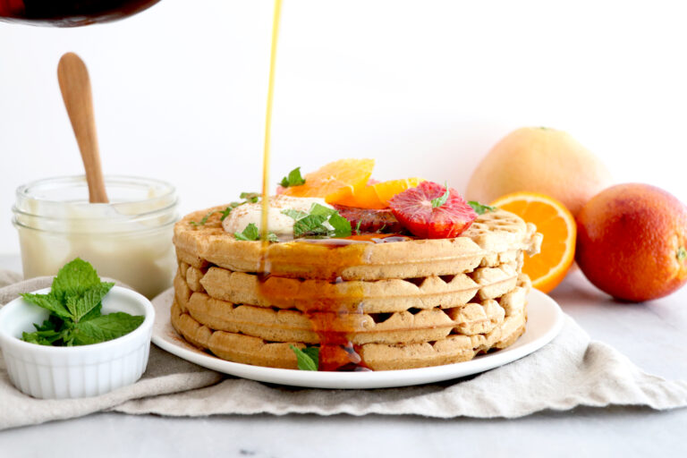 Winter Citrus Spiced Waffles